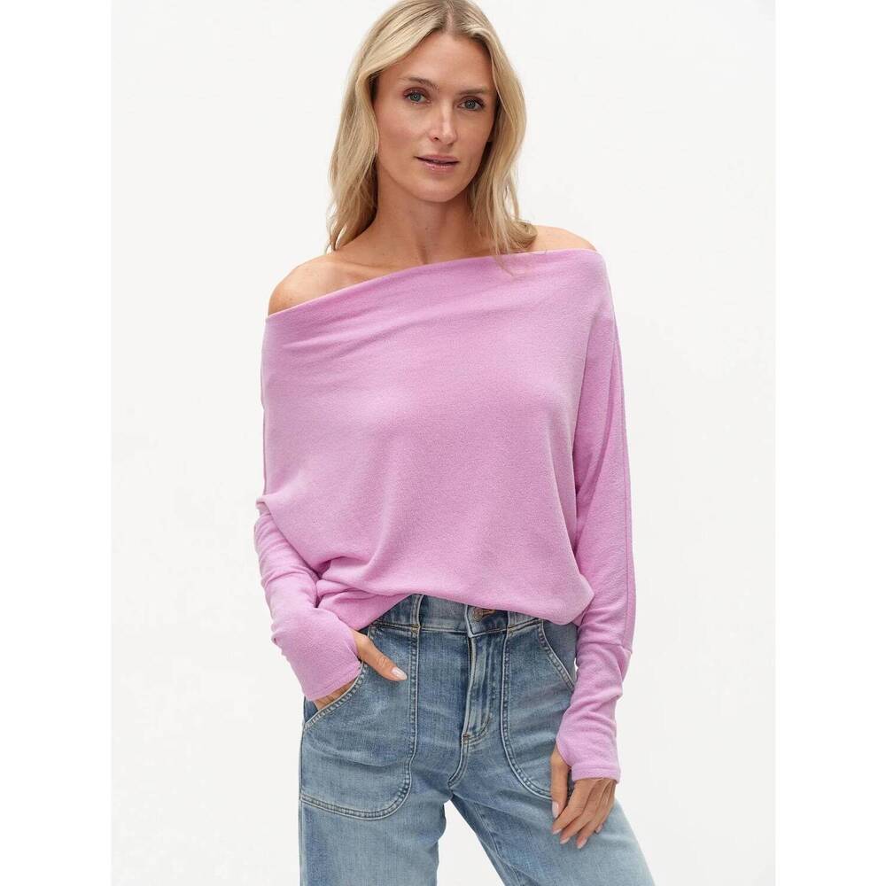 NEW SIX/FIFTY anywhere long sleeve top in violet